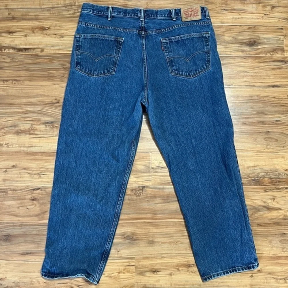 Levi's‎ 550 men's 44x30 jeans W 44 L 30 dark denim blue pockets red tag Work